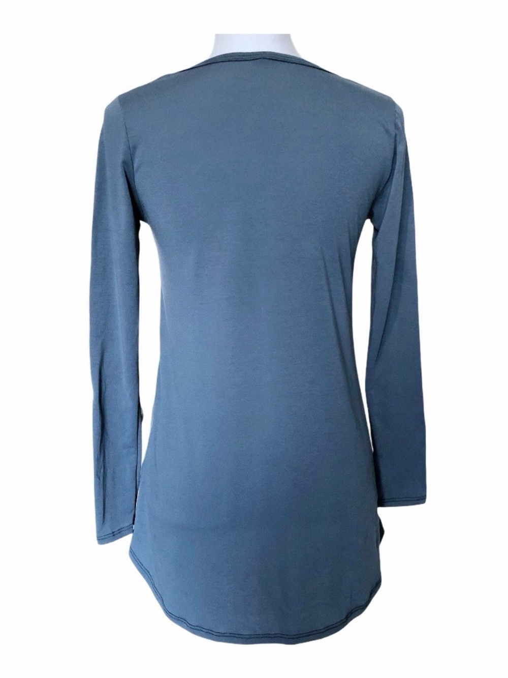 LuLaRoe Lynae Top Solid Blue XXS - Picture 3 of 4